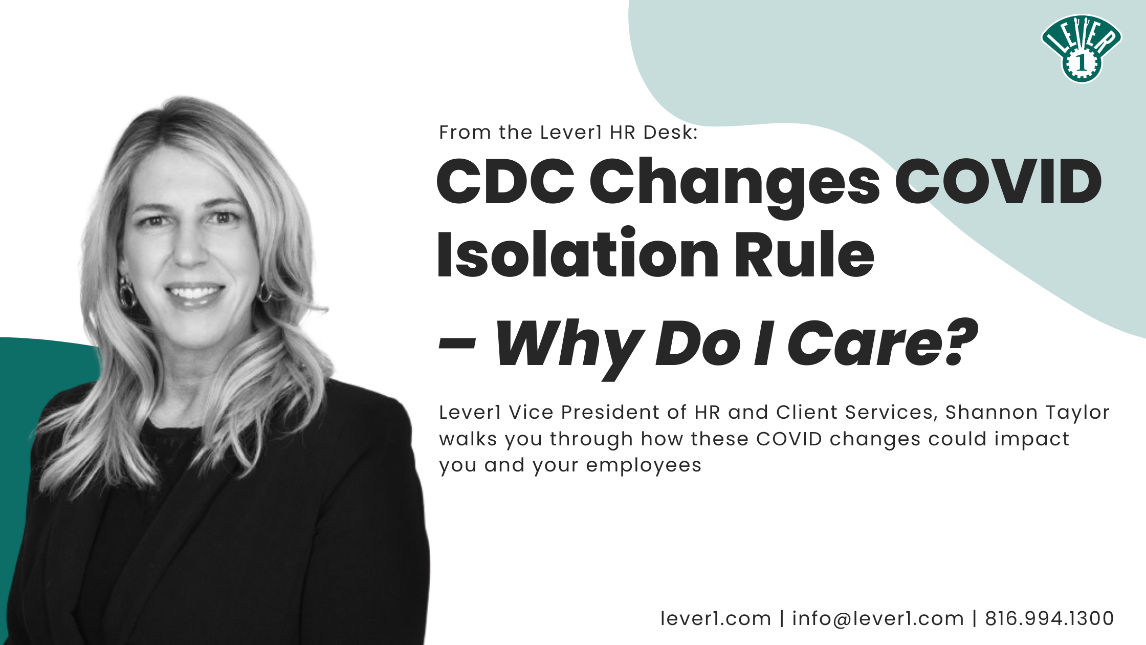 CDC Changes COVID Isolation Rule – Why Do I Care?